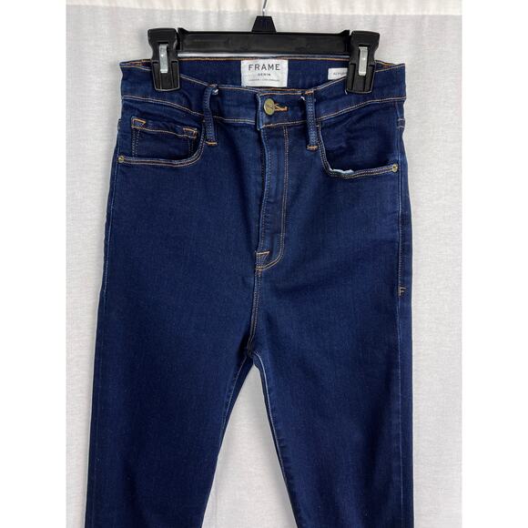 Frame Jeans Ali High Rise Skinny Grove Street Classic Basic Capsule Fall Minimal - Picture 3 of 7